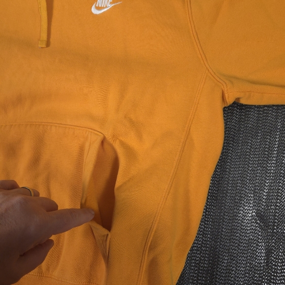 Nike Casual Pullover Hoodie Sweatshirt - Women's Size Large - Orange - Picture 7 of 12